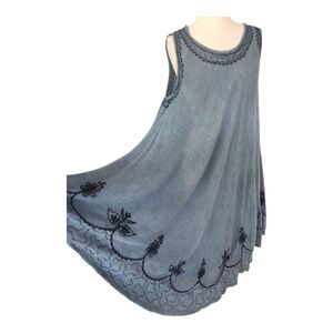 India Boutique Charcoal Gray Dress – Free Size (Fits Multiple Sizes)